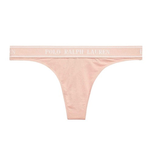 Front - Ralph Lauren Womens/Ladies Cotton Blend Mid Rise Thong