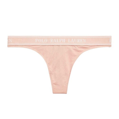 Front - Ralph Lauren Womens/Ladies Cotton Blend Mid Rise Thong