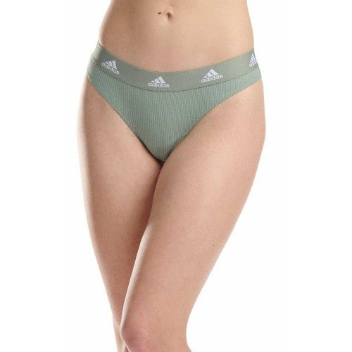 Front - Adidas Womens/Ladies Ribbed Thong