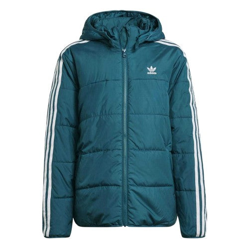 Front - Adidas Childrens/Kids Originals 3 Stripes Padded Jacket