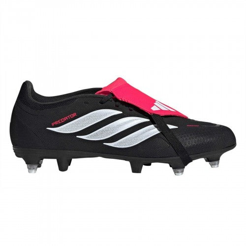 Front - Adidas Mens League Fold Over Folded Tongue Soft Ground Football Boots