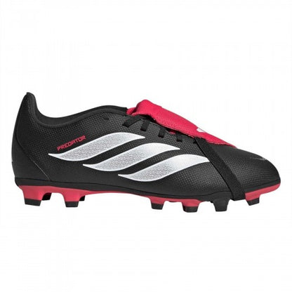 Front - Adidas Childrens/Kids Predator Fold Over Folded Tongue Firm Ground Football Boots
