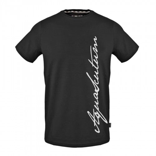 Front - Aquascutum Mens Script Logo T-Shirt