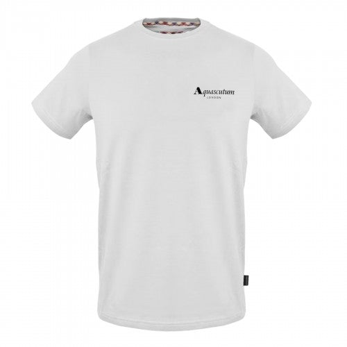 Front - Aquascutum Mens Logo Crew Neck T-Shirt