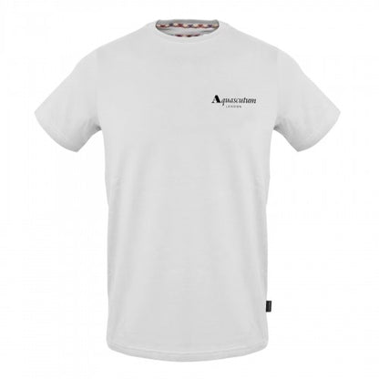 Front - Aquascutum Mens Logo Crew Neck T-Shirt