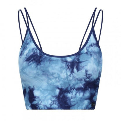 Front - Lee Womens/Ladies Iva Tie Dye Cropped Spaghetti Strap Bra