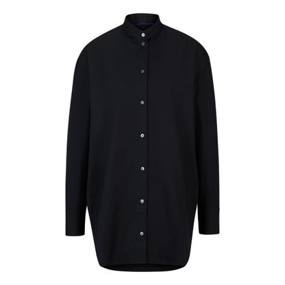 Front - Boss Womens/Ladies Banded Collar Oversized Long-Sleeved Shirt