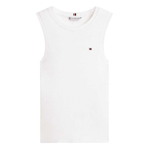Front - Tommy Hilfiger Womens/Ladies Cody Plain Slim Vest Top