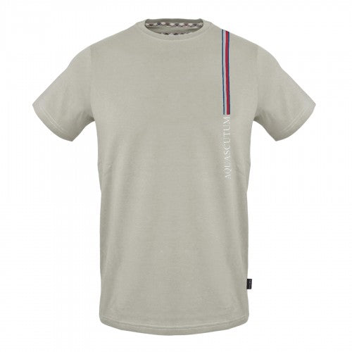 Front - Aquascutum Mens Logo Cotton T-Shirt