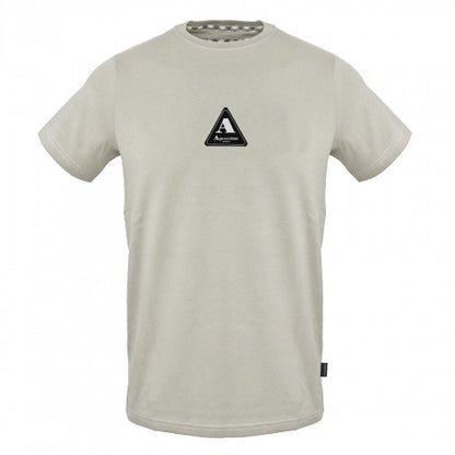 Front - Aquascutum Mens Triangle Cotton Logo T-Shirt