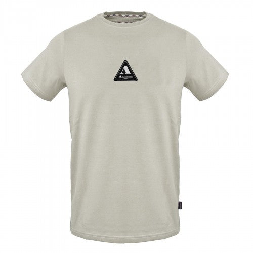 Front - Aquascutum Mens Triangle Cotton Logo T-Shirt