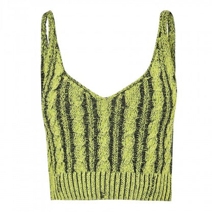 Front - Diesel Womens/Ladies Milos Cable Knit Bralette