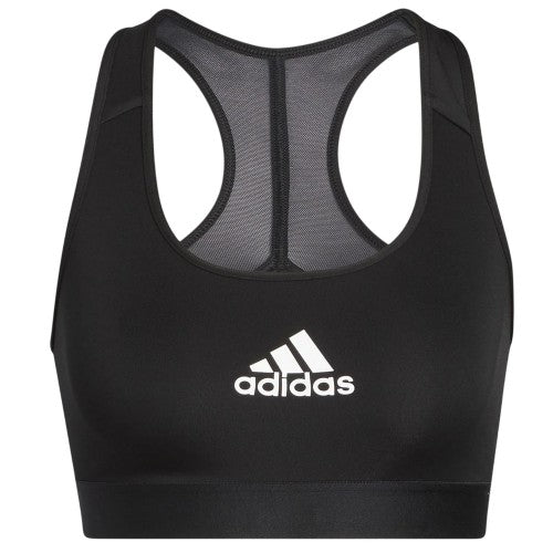 Front - Adidas Womens/Ladies Scoop Neck Snug Fit Sports Bra