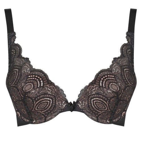 Front - Wonderbra Womens/Ladies Floral Lace Bra