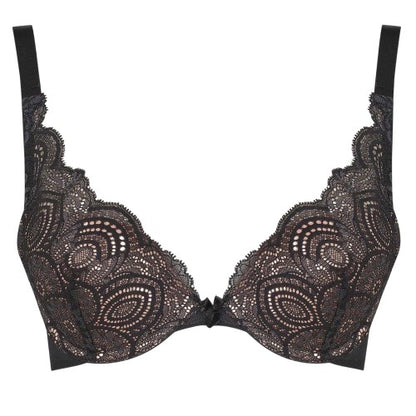 Front - Wonderbra Womens/Ladies Floral Lace Bra