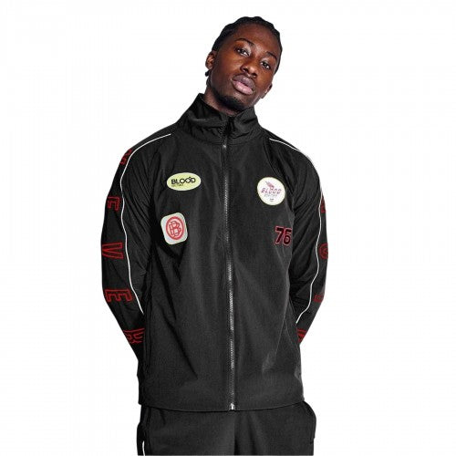 Front - Blood Brother Mens Patch Track Jacket