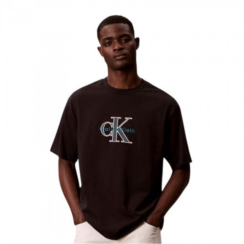 Front - Calvin Klein Mens Text Logo T-Shirt
