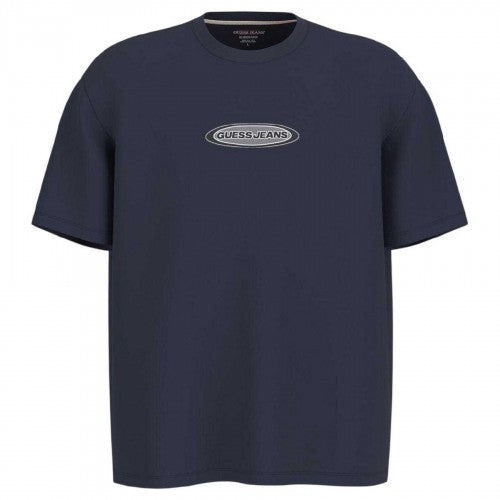 Front - Guess Mens Oval Logo T-Shirt