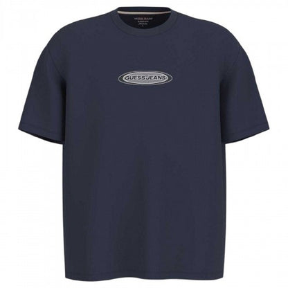 Front - Guess Mens Oval Logo T-Shirt