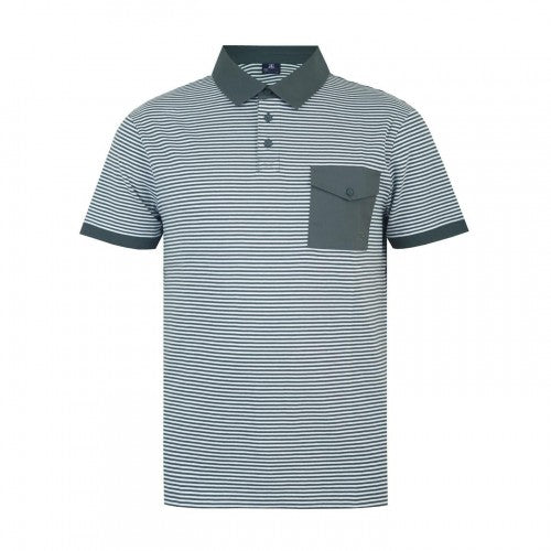 Front - Giorgio Mens Striped Polo Shirt