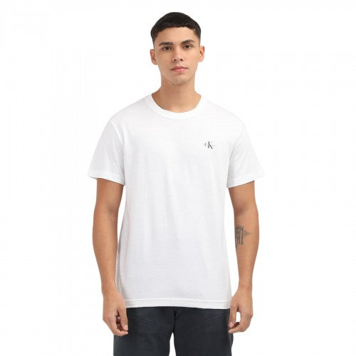 Front - Calvin Klein Mens Plain Crew Neck T-Shirt (Pack of 2)