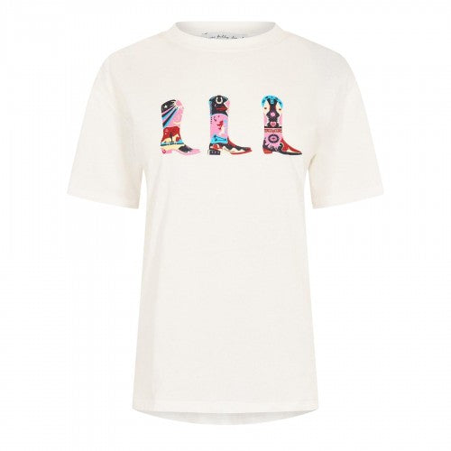 Front - Never Fully Dressed Womens/Ladies Cowboy Boot T-Shirt