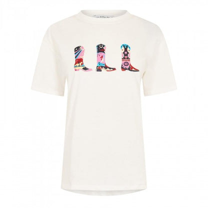 Front - Never Fully Dressed Womens/Ladies Cowboy Boot T-Shirt