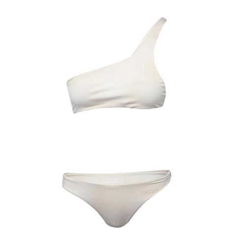 Front - Off White Womens/Ladies Two-Piece Swimsuit