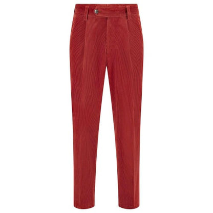 Front - Boss Mens H-Perin Pleated Trousers