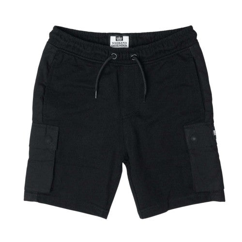 Front - Weekend Offender Childrens/Kids Flamengo Fleece Cargo Shorts