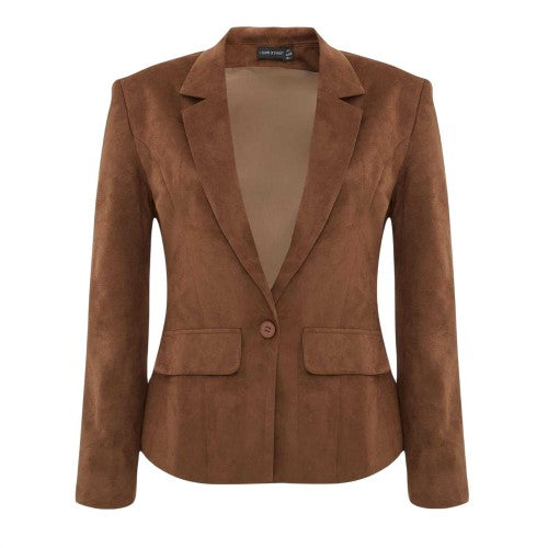 Front - I Saw It First Womens/Ladies Cinched Waist Tailored Blazer