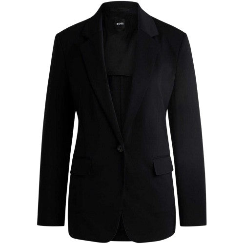 Front - Boss Womens/Ladies Jersey Relaxed Fit Blazer