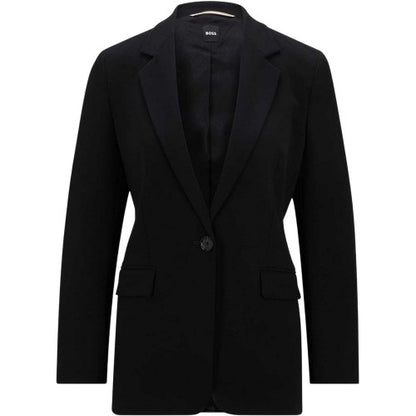 Front - Boss Womens/Ladies Jexotta Flap Pocket Formal Blazer