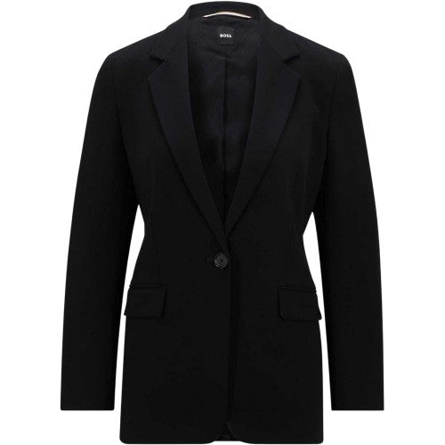 Front - Boss Womens/Ladies Jexotta Flap Pocket Formal Blazer