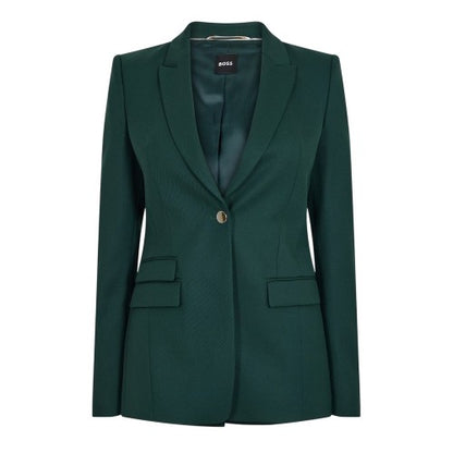 Front - Boss Womens/Ladies Juicy Lara Flap Pocket Regular Blazer
