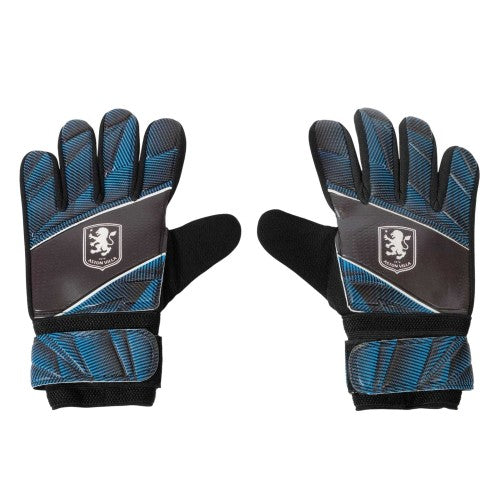 Front - Aston Villa FC Childrens/Kids Goalkeeper Gloves