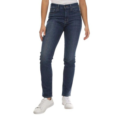 Front - Levis Womens/Ladies Denim High Rise Straight Leg Jeans
