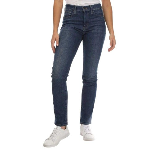 Front - Levis Womens/Ladies Denim High Rise Straight Leg Jeans