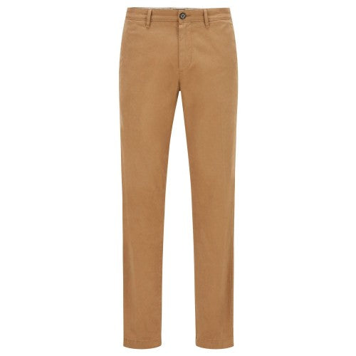 Front - Boss Mens Crigan2 Leather Label Trousers