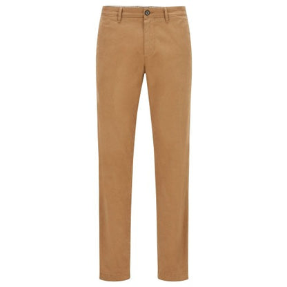 Front - Boss Mens Crigan2 Leather Label Trousers
