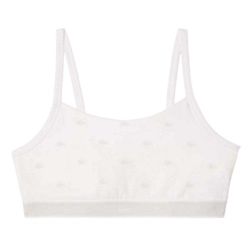 Front - Lacoste Womens/Ladies Logo All-Over Print Bralette