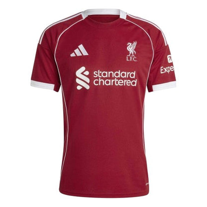 Front - Adidas Unisex Adult 2025/2026 Liverpool FC Football Jersey