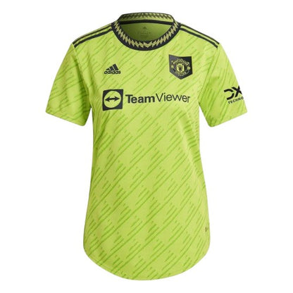 Front - Adidas Womens/Ladies Manchester United FC Crew Neck Goalkeeper Jersey