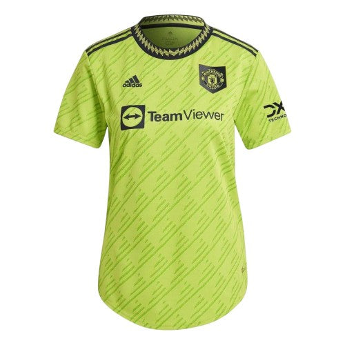 Front - Adidas Womens/Ladies Manchester United FC Crew Neck Goalkeeper Jersey