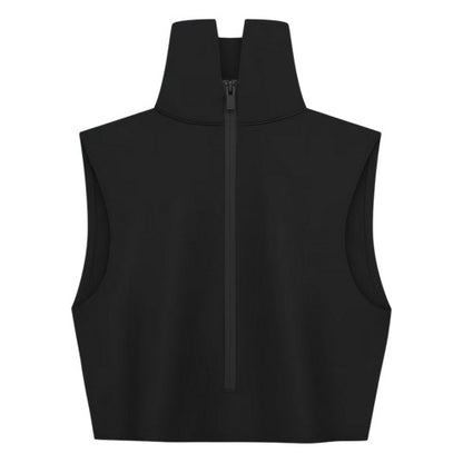 Front - Adidas Womens/Ladies High-Neck Crop Top