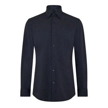 Front - Boss Mens P-Hank Oxford Kent Collar Long-Sleeved Shirt