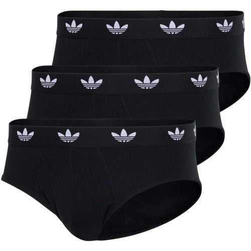 Front - Adidas Mens Flex Comfort Briefs (Pack of 3)