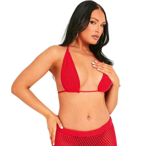 Front - Missy Empire Womens/Ladies Knitted Bralette