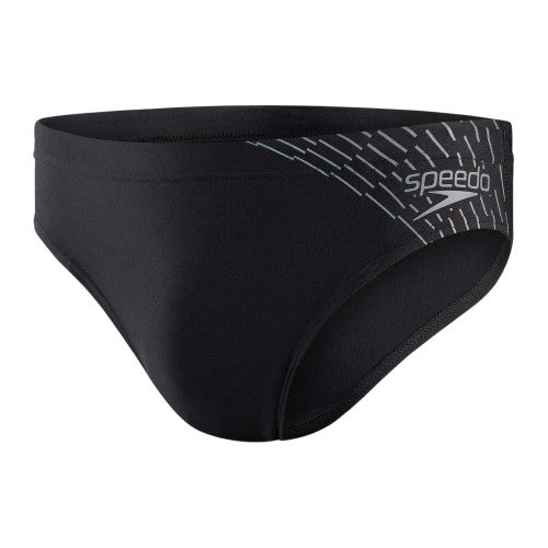 Front - Speedo Mens Medley Swim Briefs