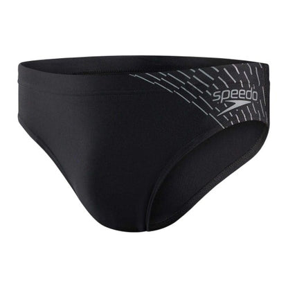 Front - Speedo Mens Medley Swim Briefs